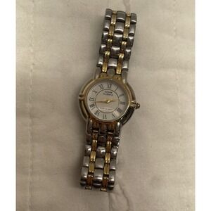 Vintage Anne Klein II Watch Womens Wristwatch Silver Gold Two Tone UNTESTED